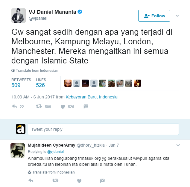 Saat Daniel Mananta Resah dan Berkicau Tentang Islam