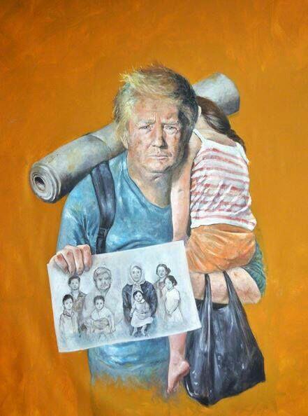 Begini Jadinya Donald Trump, Obama, dan Pemimpin Dunia Lainnya Jika Menjadi Pengungsi