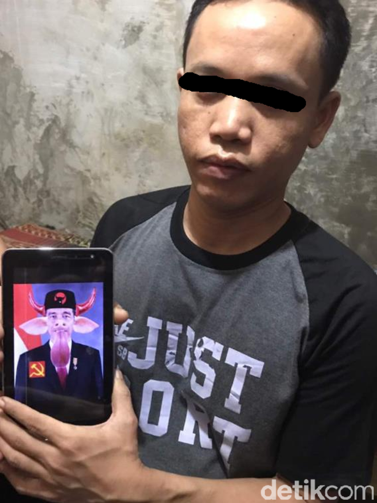 Polisi Tangkap Pria yang Hina Suku dan Edit Foto Jokowi