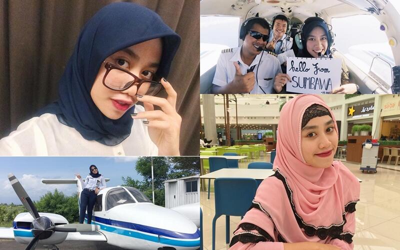 8 Pilot Indonesia berhijab ini cantik menawan, (Bening inside)