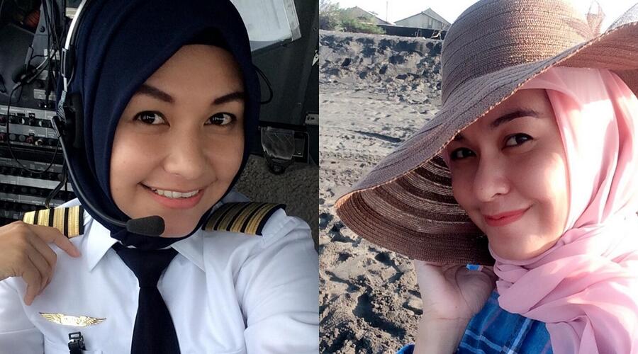 8 Pilot Indonesia berhijab ini cantik menawan, (Bening inside)