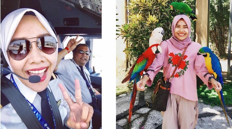 8 Pilot Indonesia berhijab ini cantik menawan, (Bening inside)