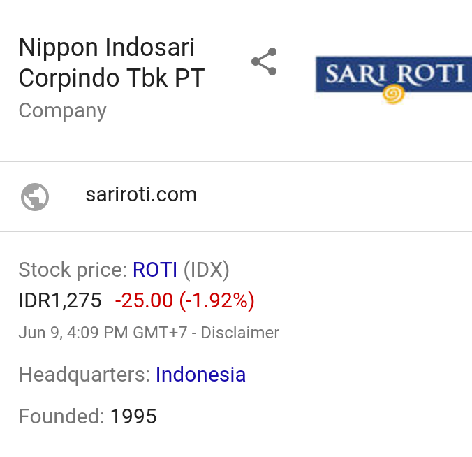 Obral Saham Buat Cari Modal, Sari Roti Bakal Lepas 1,15 Miliar Saham