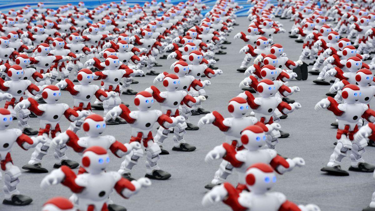 Tarian Seribuan Robot di China Diganjar Rekor Dunia