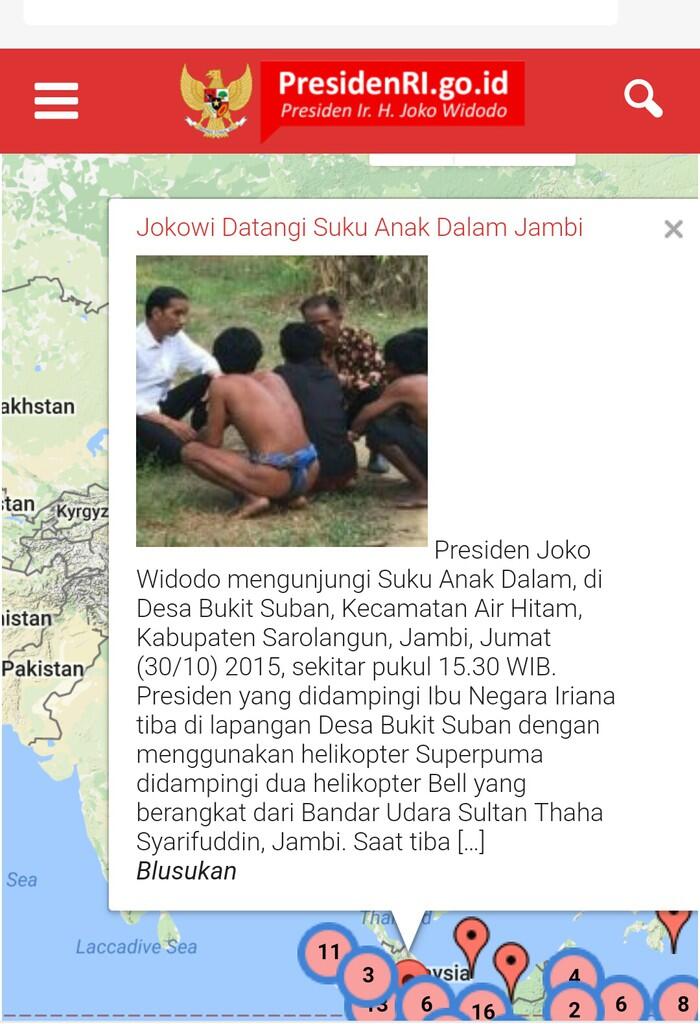 Begini Jika Blusukan Presiden Jokowi Dipetakan Secara Digital