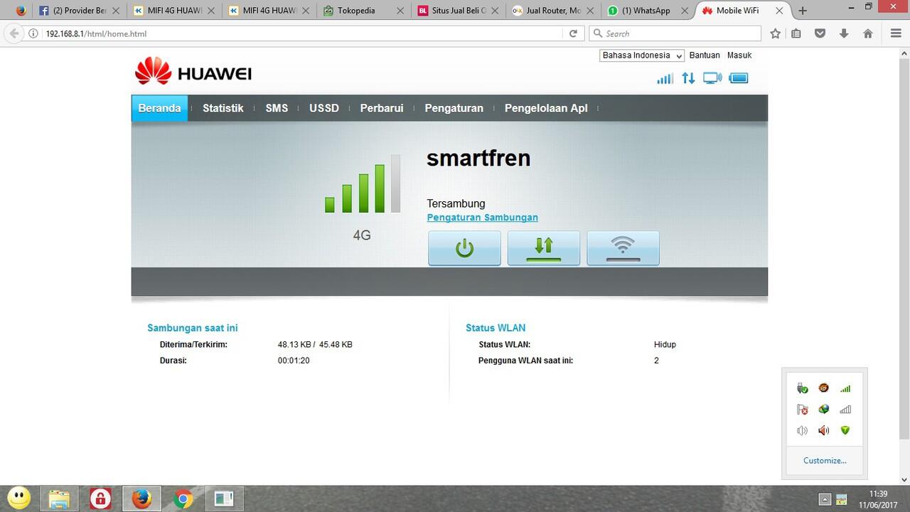 &#91;REVIEW&#93; MIFI 4G HUAWEI E5673 EXTRA KUOTA SMARTFREN 45GB UNLOCK GARANSI 3 TAHUN