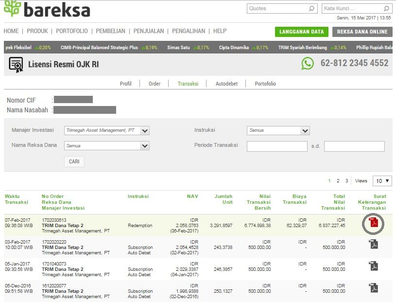 Apa Sih Bukti Transaksi Reksa Dana Online?  KASKUS