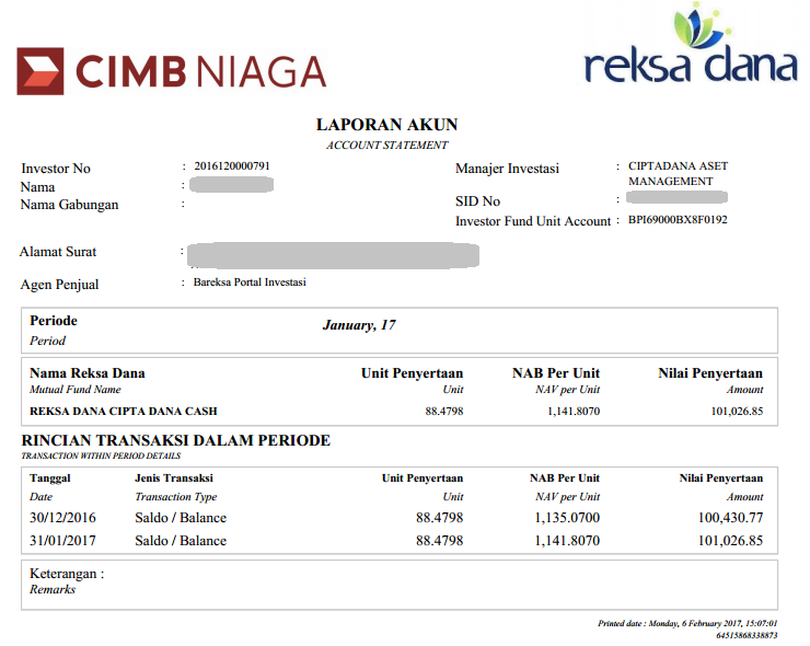 Apa Sih Bukti Transaksi Reksa Dana Online?