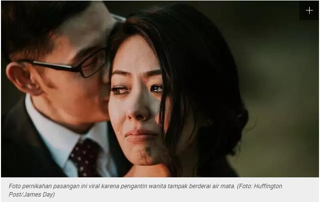 Kisah di Balik Foto Pengantin Berderai Air Mata