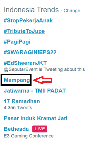 Mampang Macet Parah Jadi Trending di Twitter