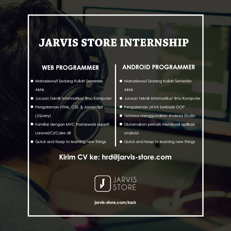 Lowongan Internship (Magang) Web Programmer dan Android Developer Bandung