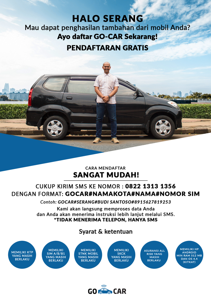 PEMBUKAAN GO-CAR UNTUK WILAYAH SERANG CILEGON PANDEGLANG 2017