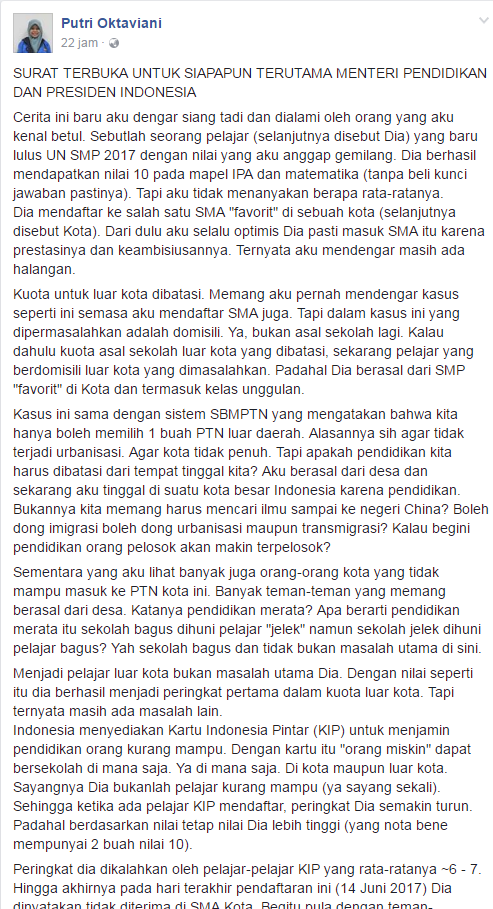 Mahasiswa ITB Ini Menulis Surat Terbuka Untuk Pemerintah Tentang Pendidikan Indonesia