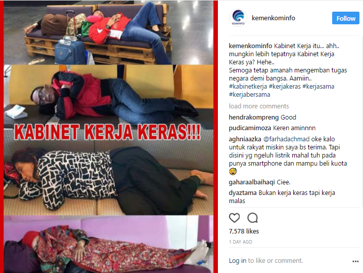 Pejabat Tertidur, Ada yang Dipuji dan Dicaci