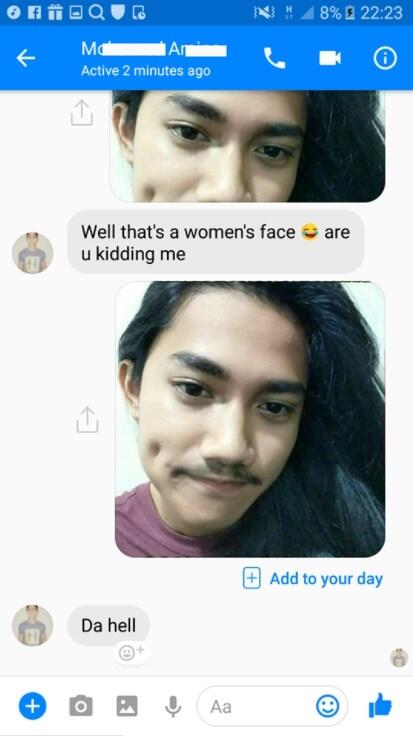 Maksa minta foto panas lewat pesan Facebook, orang ini kena batunya