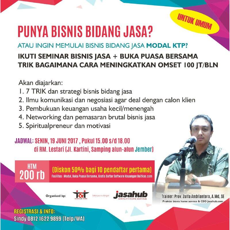 Silahturahmi + Sharing Bisnis Jasa di Jember