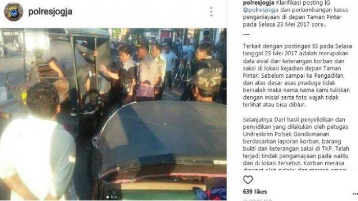 VIRAL CURHATAN NETIZEN: Saya Korban Klitih, Saya Jadi Tersangka, dan Harus Ganti Rugi