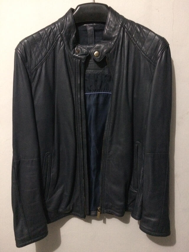 Terjual Massimo Dutti Leather Jacket Jaket  Kulit not 