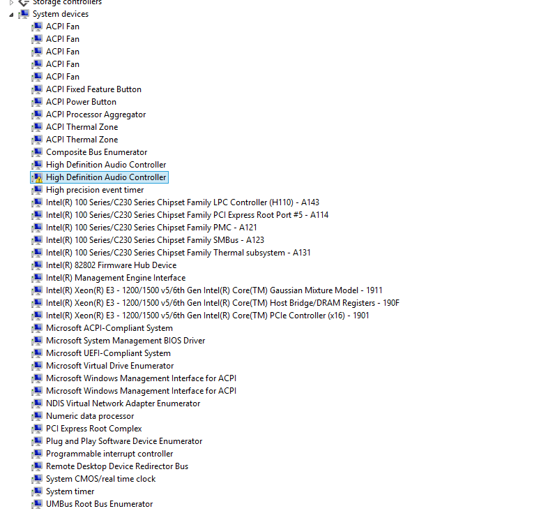 System devices перевод