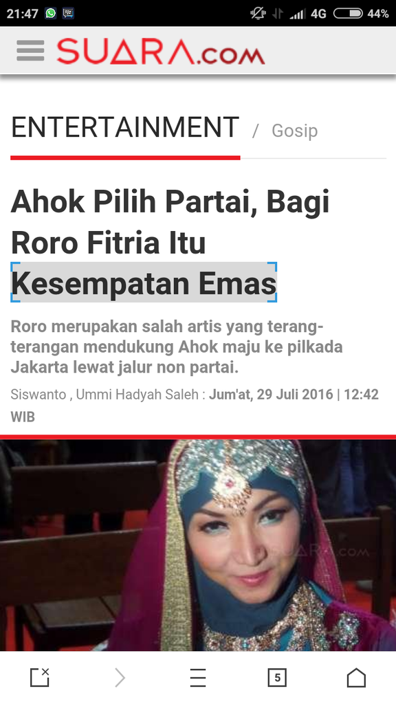 Ucapkan Selamat Berbuka Puasa Pakai Bahasa Inggris, Roro Fitria: Open The Fasting