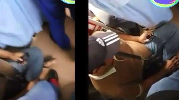 Berlagak Main HP, Bapak Ini Ternyata 'Ngintip' Rok Cewek, Perhatikan Tangannya