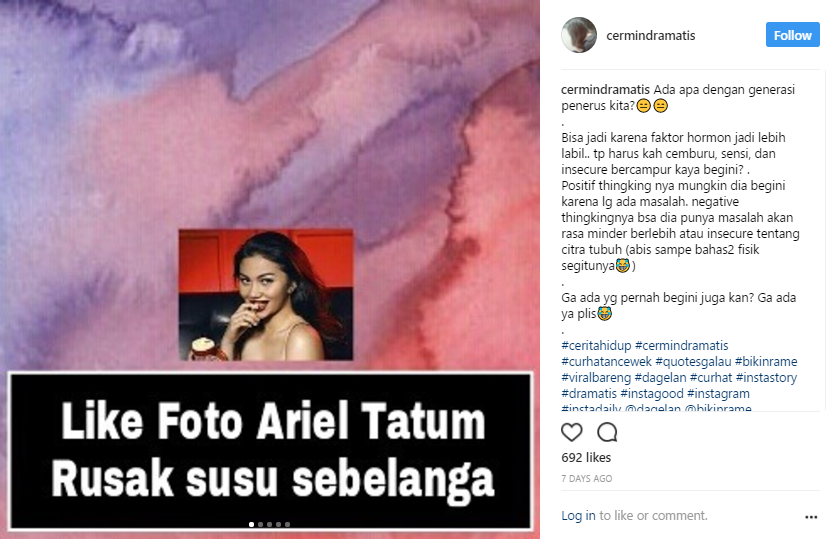 Alamak! Gara-gara Foto Ariel Tatum, Pria Ini Diputusin Pacarnya