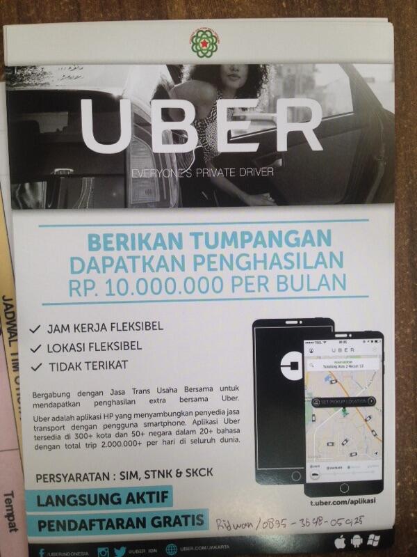 UBER kali ini sudah bisa di nikmat di kota lombok. segera daftar dan join sekarang.