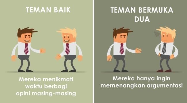 10 Ilustrasi beda teman baik vs bermuka dua, ngena banget
