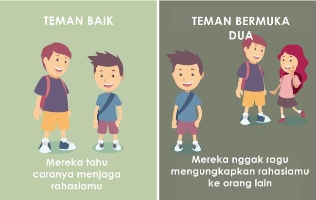 10 Ilustrasi beda teman baik vs bermuka dua, ngena banget