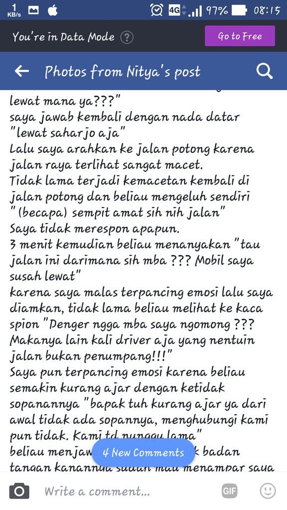 Perseteruan Penumpang Dengan Pengemudi Transportasi Online