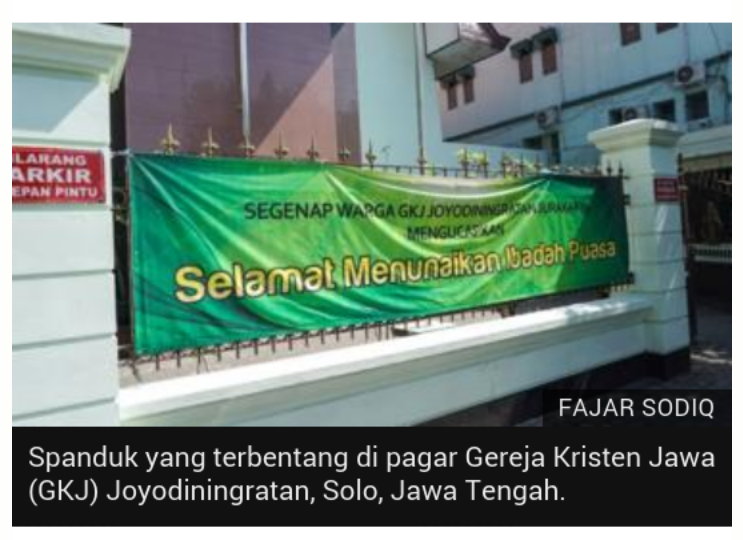Sejumlah Gereja Mundurkan Jadwal Ibadah Demi 'Dukung Umat Muslim Salat Idul Fitri'