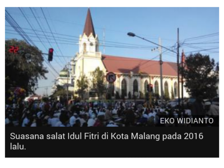 Sejumlah Gereja Mundurkan Jadwal Ibadah Demi 'Dukung Umat Muslim Salat Idul Fitri'