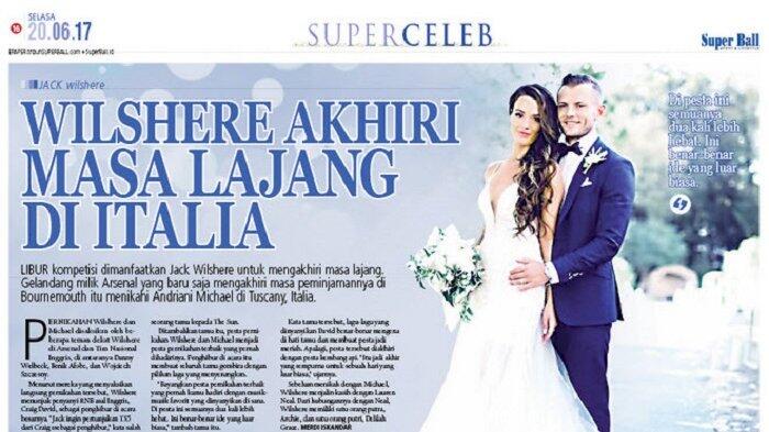Jack Wilshere Menikahi Andriani Michael di Italia
