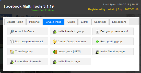 Facebook Multi Tools (FMT)
