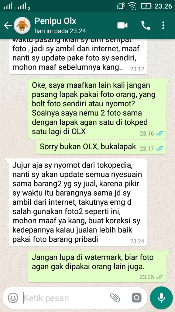 Hati-hati Penipuan OLX Xperia ZR Bandung