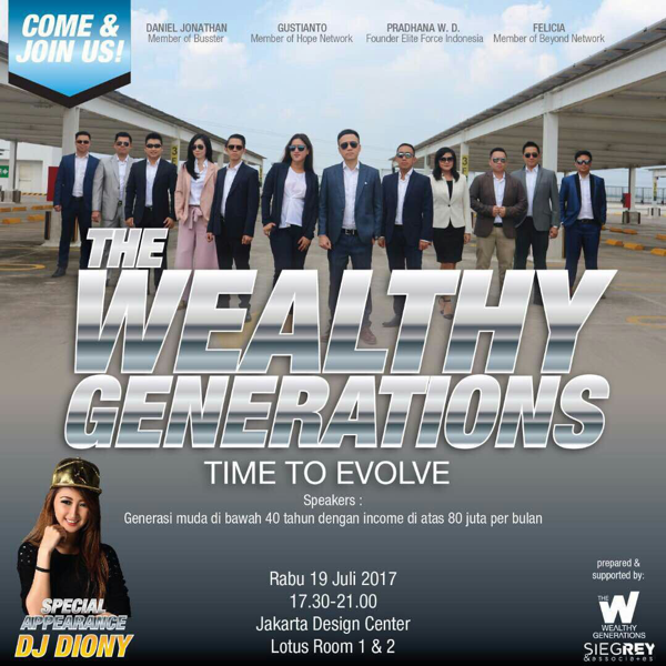 The Wealthy Generations 2017 - Seminar Akbar Generasi Millenials