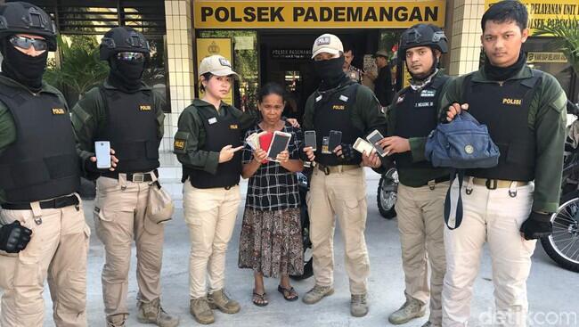 Curi Uang Dan Hape Di Ancol, Seorang Nenek Di Tangkap Polisi.