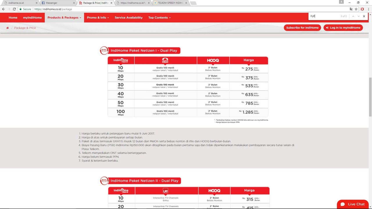 TELKOM SPEEDY INDIHOME FUP | KASKUS