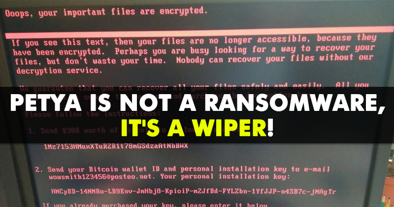 Lebih Ganas! Petya Itu Wiper, Bukan Ransomware — Apa Bedanya?
