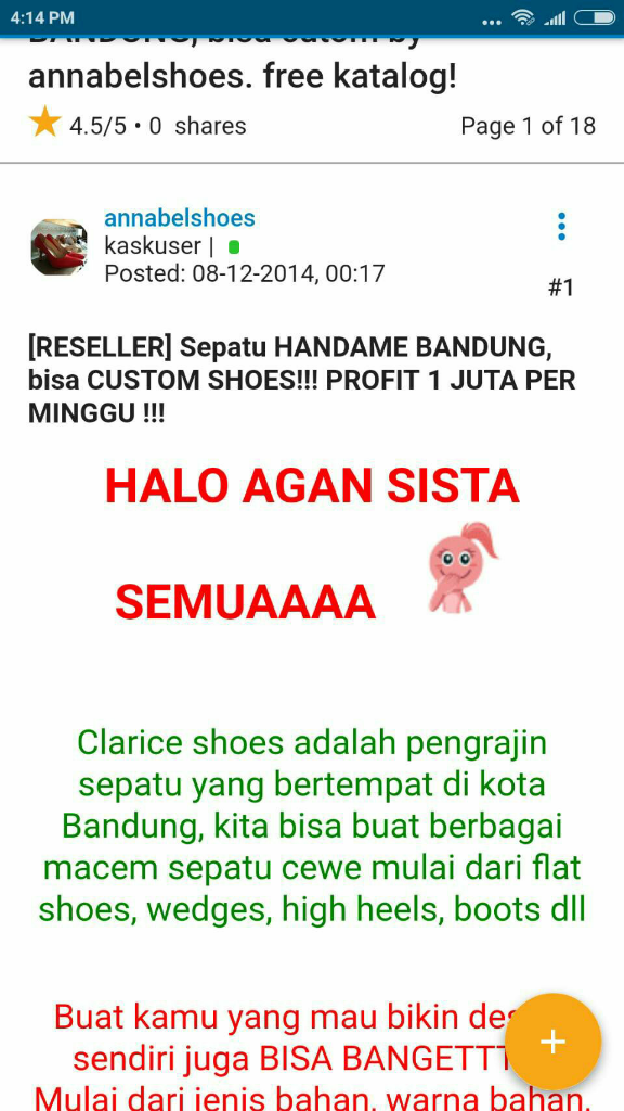 Konfirmasi : Annabelshoes Bukan Bagian Dari Clariceshoes Vendor Custom Shoes Bandung