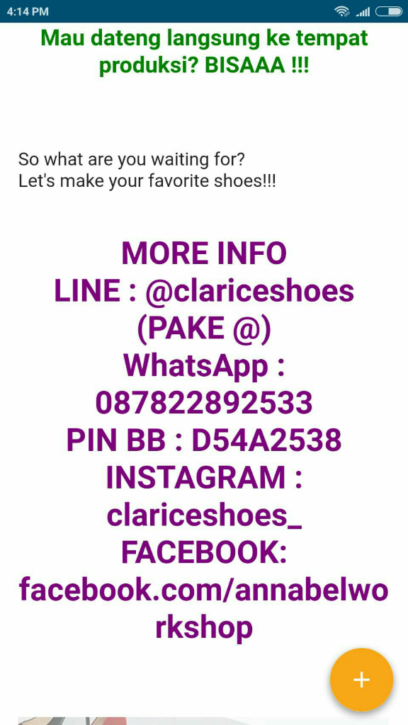 Konfirmasi : Annabelshoes Bukan Bagian Dari Clariceshoes Vendor Custom Shoes Bandung