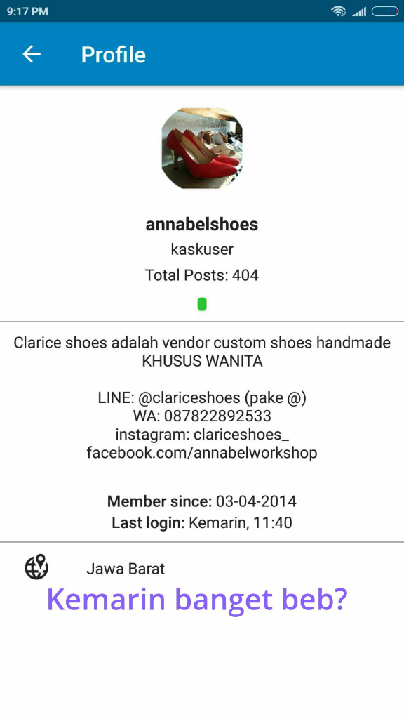 Konfirmasi : Annabelshoes Bukan Bagian Dari Clariceshoes Vendor Custom Shoes Bandung