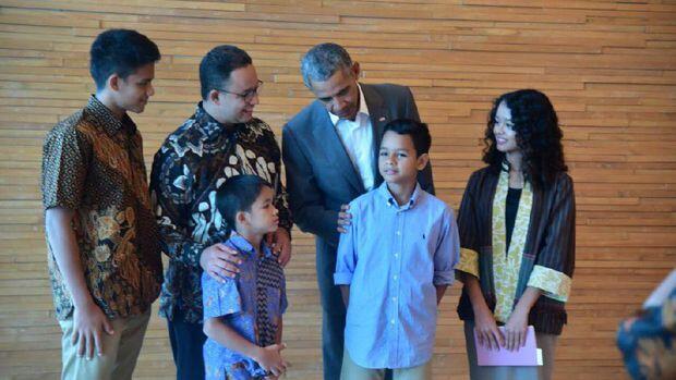 Anies Foto Bareng dan Bicara Toleransi dengan Obama