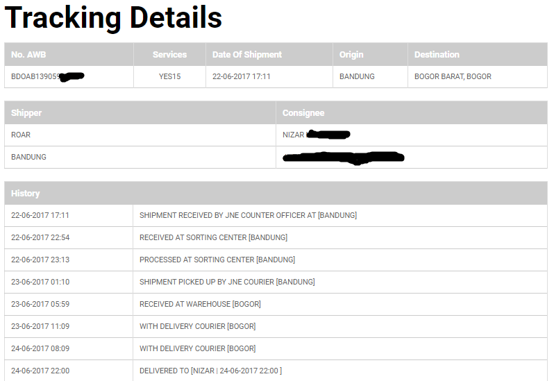 Kecewa dengan JNE yg makin buruk, Barang belum diterima tapi dibilang sudah diterima.