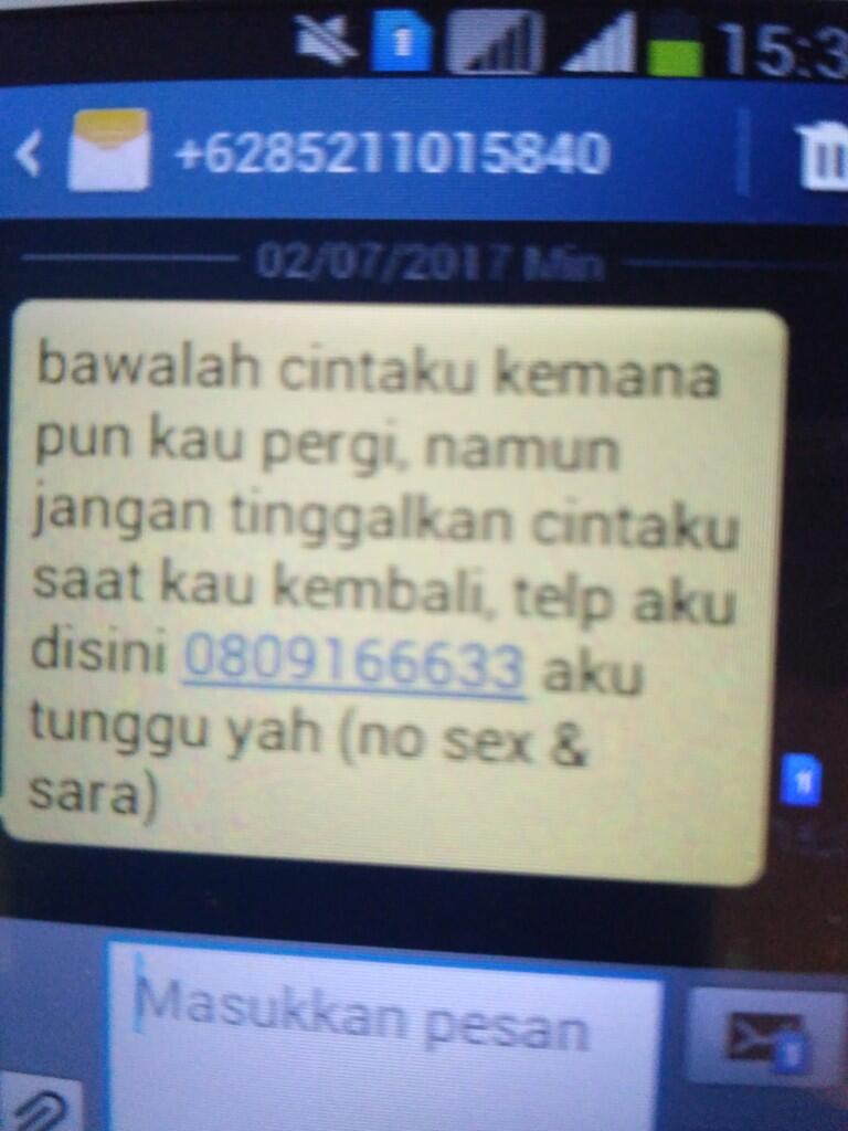 Modus sms bikin ahh..ihh..uhhh