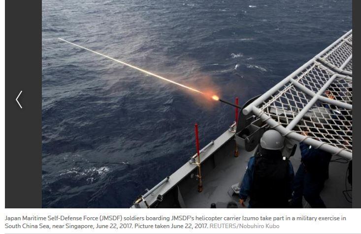 Japanese warship takes Asian guests on cruise in defiance of China