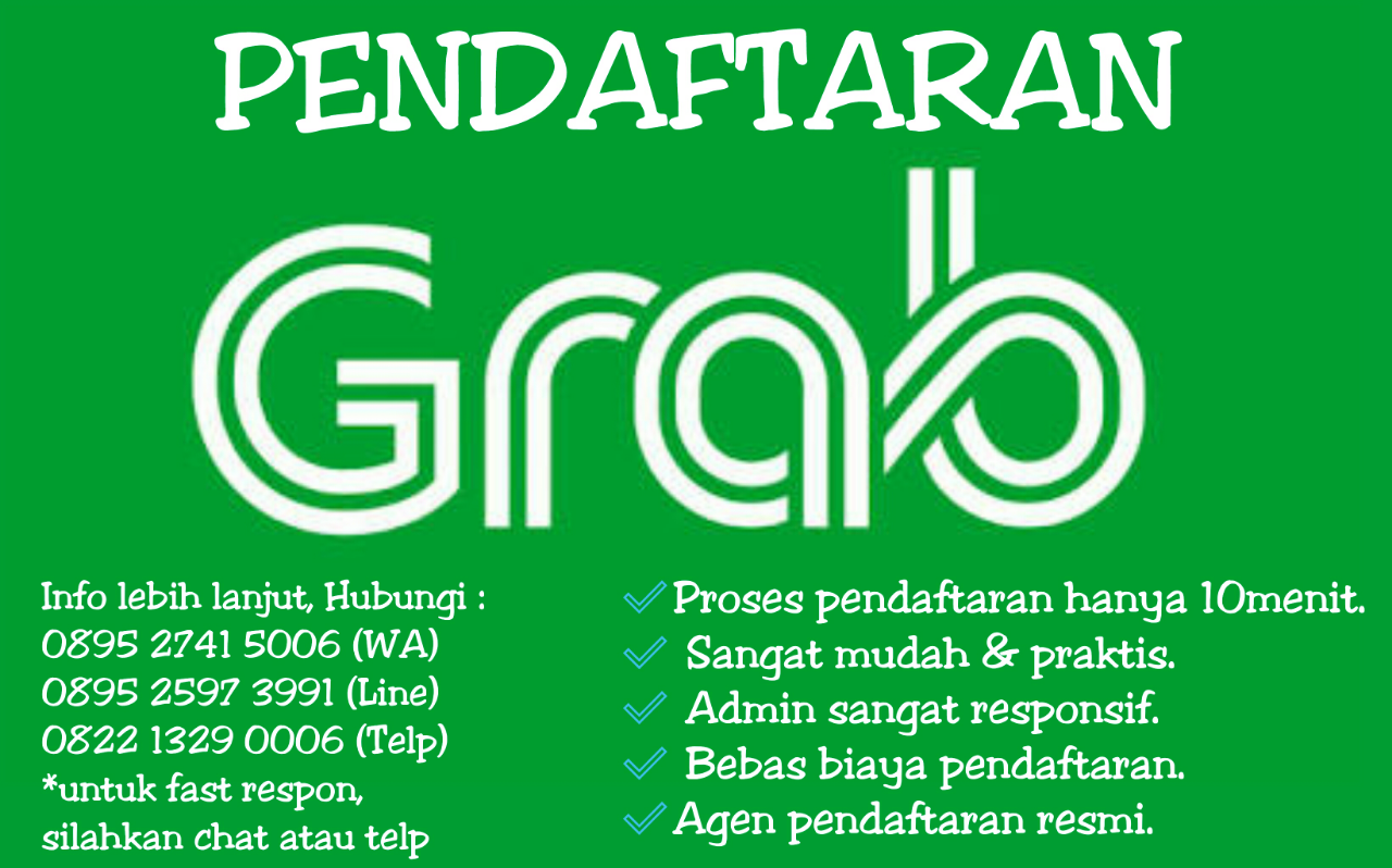 &#91;GRAB&#93; Lowongan Mitra Pengemudi