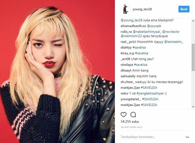 Young Lex Ngefans Lisa 'Blackpink', Fans K-Pop Bikin Tagar #savelisa