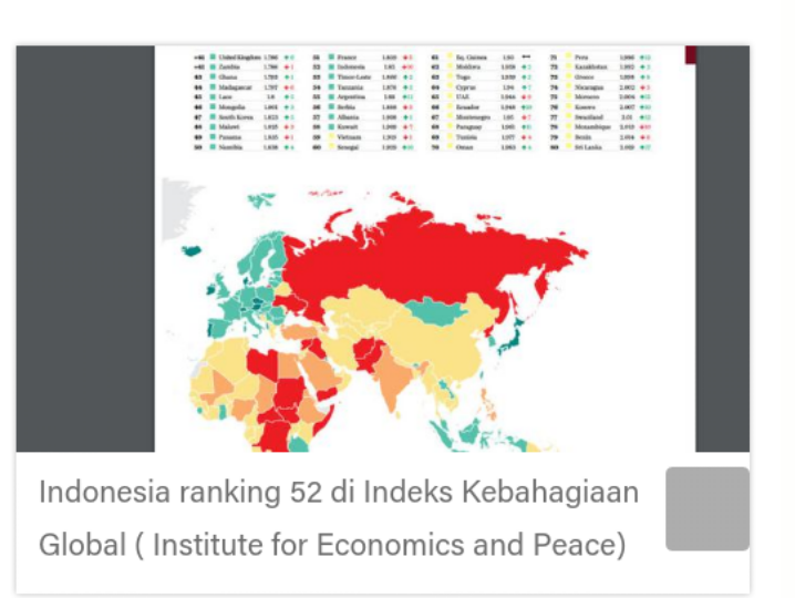 Ini 10 Negara Paling Damai di Dunia Tahun 2017, Indonesia?