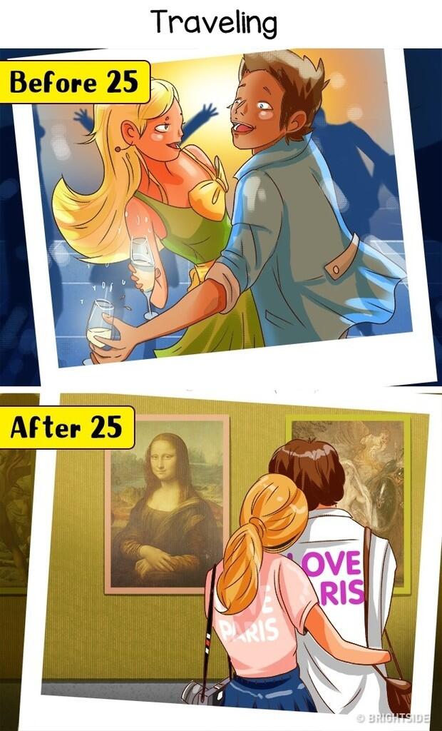 10 Ilustrasi Beda Kehidupan SEBELUM DAN SESUDAH usia 25 